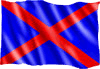 blau rote Flagge