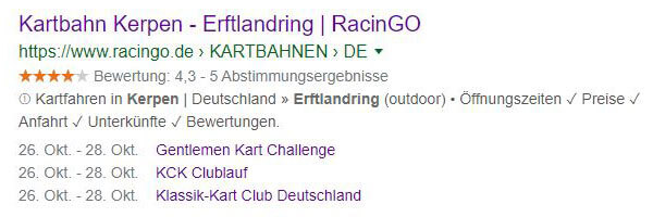 Google Ergebnis Beispiel 1