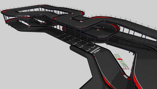 Streckenlayout ECO-KART (Impressionen 08)