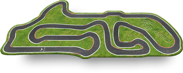 Streckenlayout Kartbahn Altes Lager Variante 1