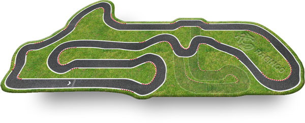 Streckenlayout Kartbahn Altes Lager Variante 2