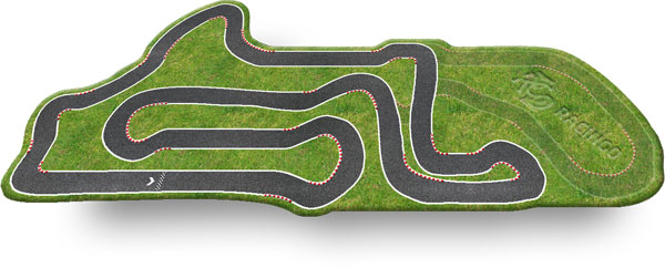 Streckenlayout Kartbahn Altes Lager Variante 3