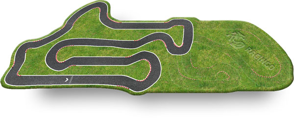 Streckenlayout Kartbahn Altes Lager Variante 4