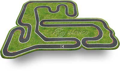 Streckenlayout Kartbahn Brookmerland