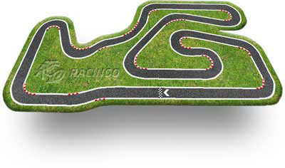 Streckenlayout Kartbahn Garching